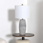 Ribbed Ceramic Table Lamp