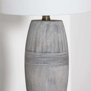 Ribbed Ceramic Table Lamp — scale reference and proportion detail