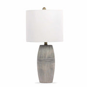 Ribbed Ceramic Table Lamp