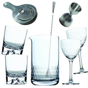 Eight-Piece Glass Cocktail Set
