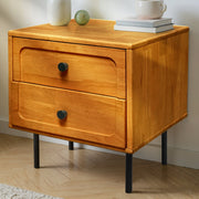 Solid Wood 2-Drawer Nightstand — alternate view or variant option