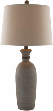 Striped Resin Urn Table Lamp