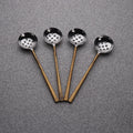 Gold-Tone Perforated Olive Spoon Set