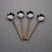 Gold-Tone Perforated Olive Spoon Set