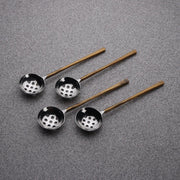 Gold-Tone Perforated Olive Spoon Set