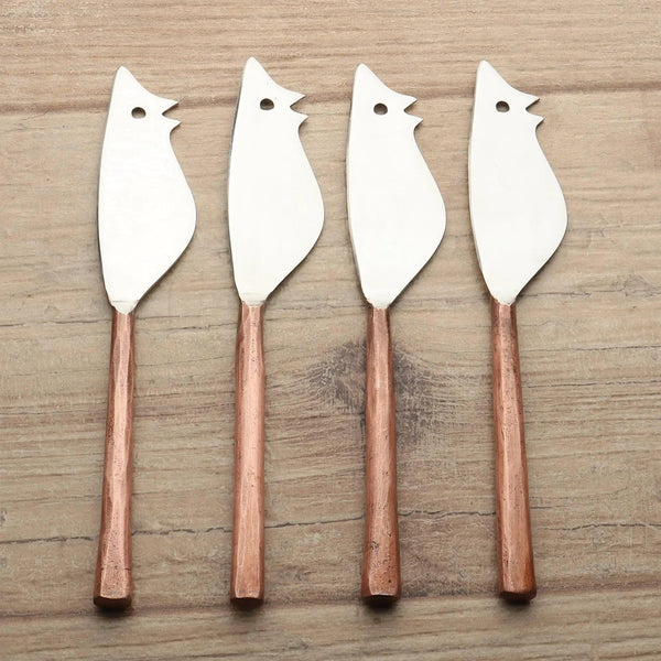Mouse-Shaped Stainless Steel Cheese Spreader Set