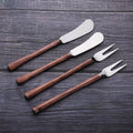 Wood-Grain Handle Cheese Tool Set