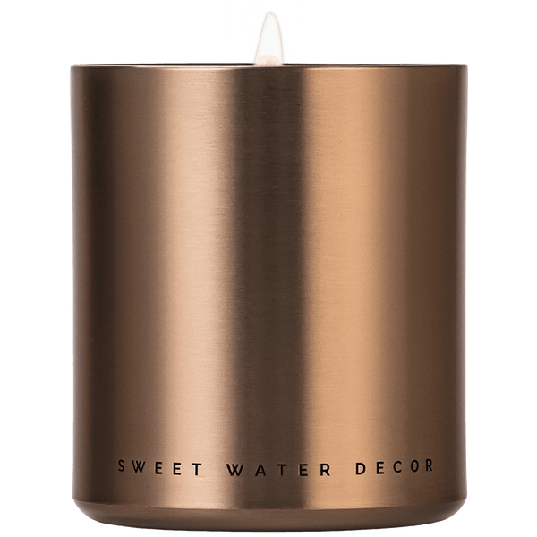 Hello Fall Soy-Blend Candle in Bronze Metal Jar, 10 oz