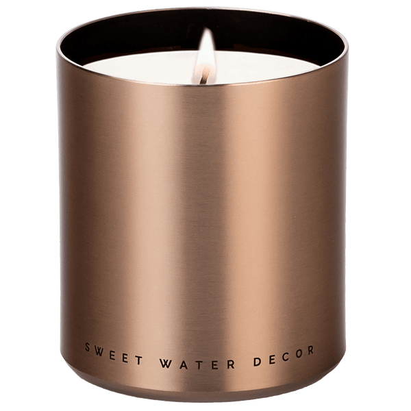 Hello Fall Soy-Blend Candle in Bronze Metal Jar, 10 oz