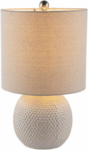 Hobnail Ceramic Globe Table Lamp