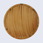 Chevron Bone Inlay Round Wall Mirror