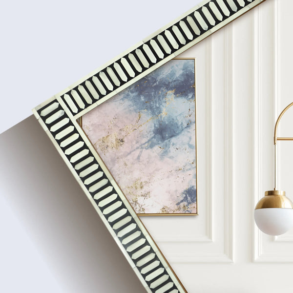 Bone Resin Inlay Wall Mirror