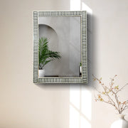 Bone Resin Inlay Wall Mirror