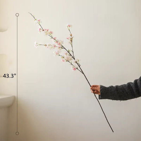 Silk Cherry Blossom Faux Branch