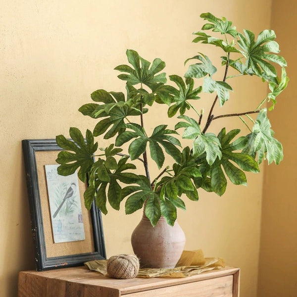 Fanned Foliage Artificial Branch Stem