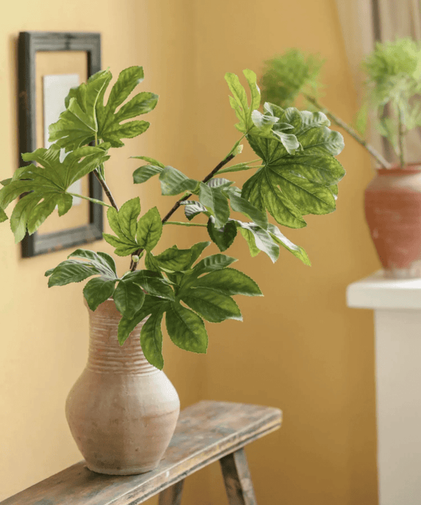 Fanned Foliage Artificial Branch Stem
