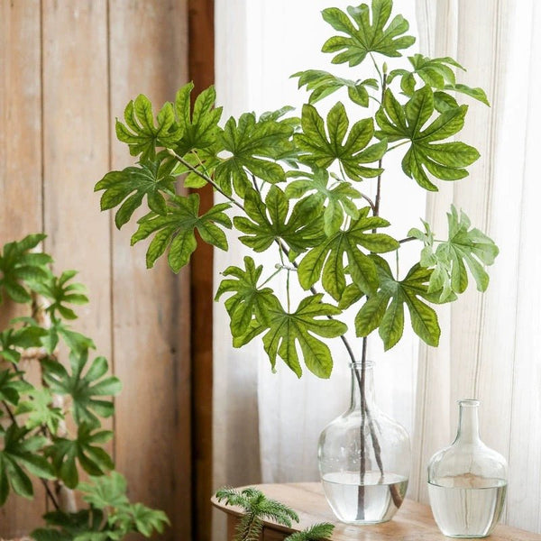 Fanned Foliage Artificial Branch Stem