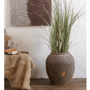 Scored Terracotta Blend Round Planter