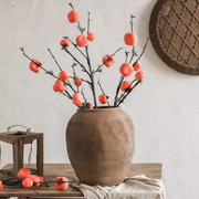 Scored Terracotta Blend Round Planter