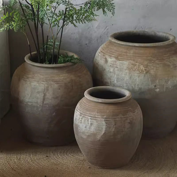 Terracotta Composite Round Planter