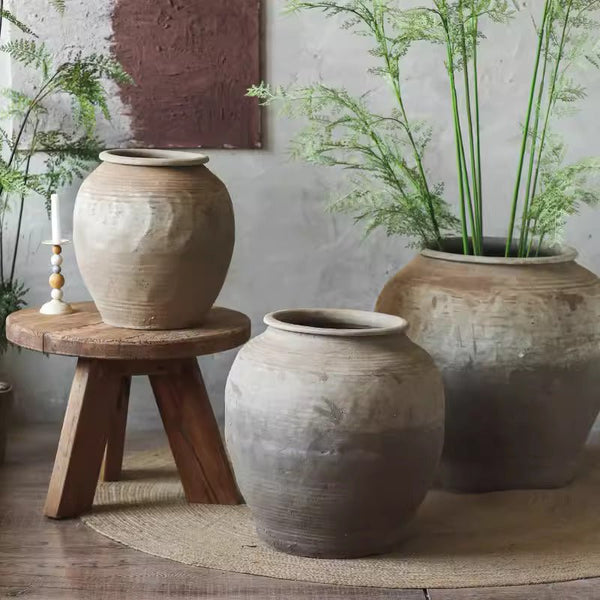 Terracotta Composite Round Planter