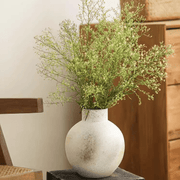 Matte Cement Globe Vase