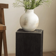 Matte Cement Globe Vase