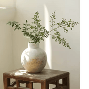 Matte Cement Globe Vase