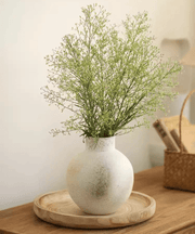 Matte Cement Globe Vase
