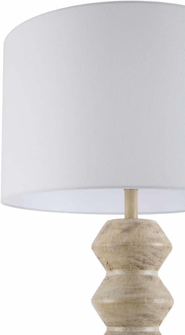Stacked Resin Column Floor Lamp — alternate color temperature setting