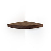 Floating Corner Shelf with Cord Grommet
