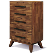 Mid-Century Solid Wood Tall Dresser