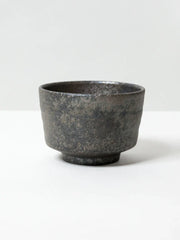 Ibushi Dark-Glaze Ceramic Matcha Bowl