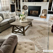 High-Low Texture Fringe Area Rug