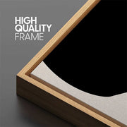 Abstract Geometric Canvas Triptych — back and side profile detail