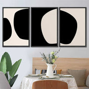 Abstract Geometric Canvas Triptych — alternate composition or colorway from the same series