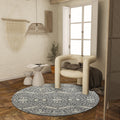 Hand-Tufted Wool Round Rug
