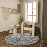 Hand-Tufted Wool Round Rug