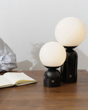 Marble Globe Tall Table Lamp
