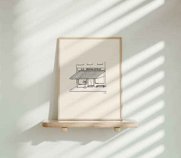 Illustrated Storefront Art Print
