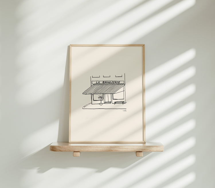 Illustrated Storefront Art Print