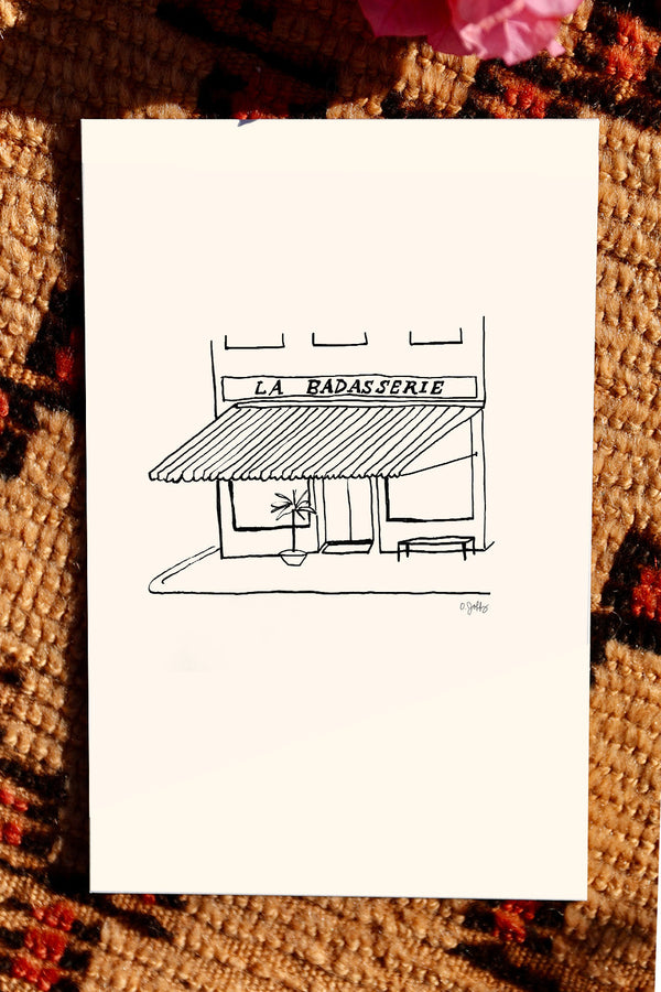 Illustrated Storefront Art Print