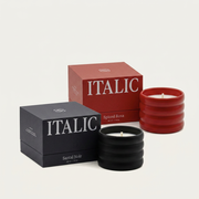 Ridged Ceramic Soy Candle