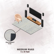 Hand-Tufted Wool Geometric Area Rug