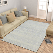 Hand-Tufted Wool Geometric Area Rug