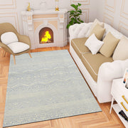 Hand-Tufted Wool Geometric Area Rug
