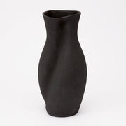 Twisted Unglazed Ceramic Vase