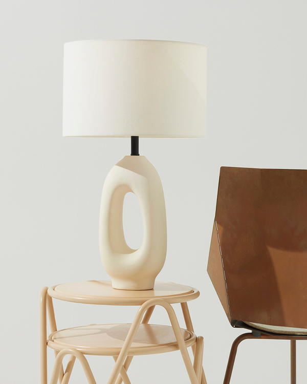 Matte Ceramic Loop Table Lamp