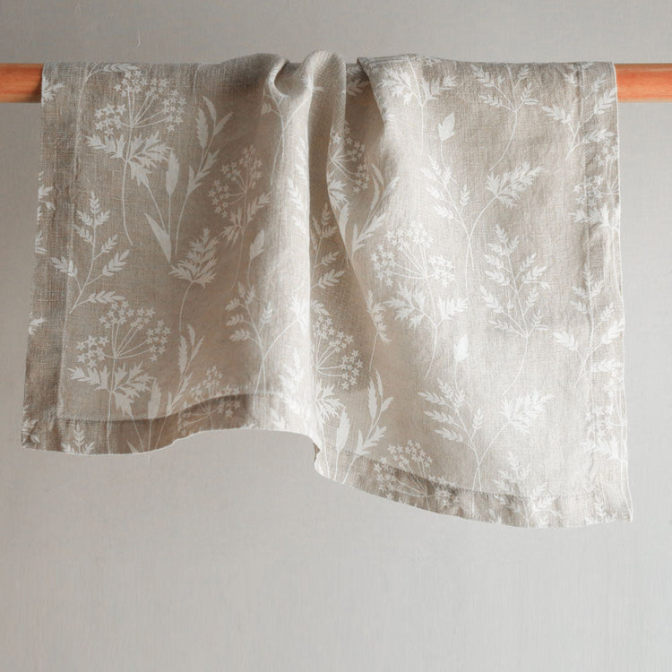 Botanical Print Linen Napkin Set