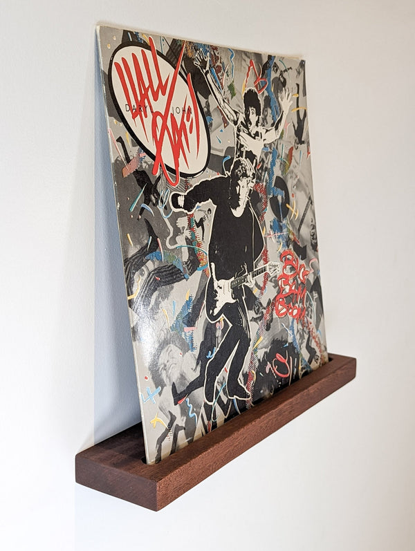 Mahogany Floating Vinyl Record Shelf